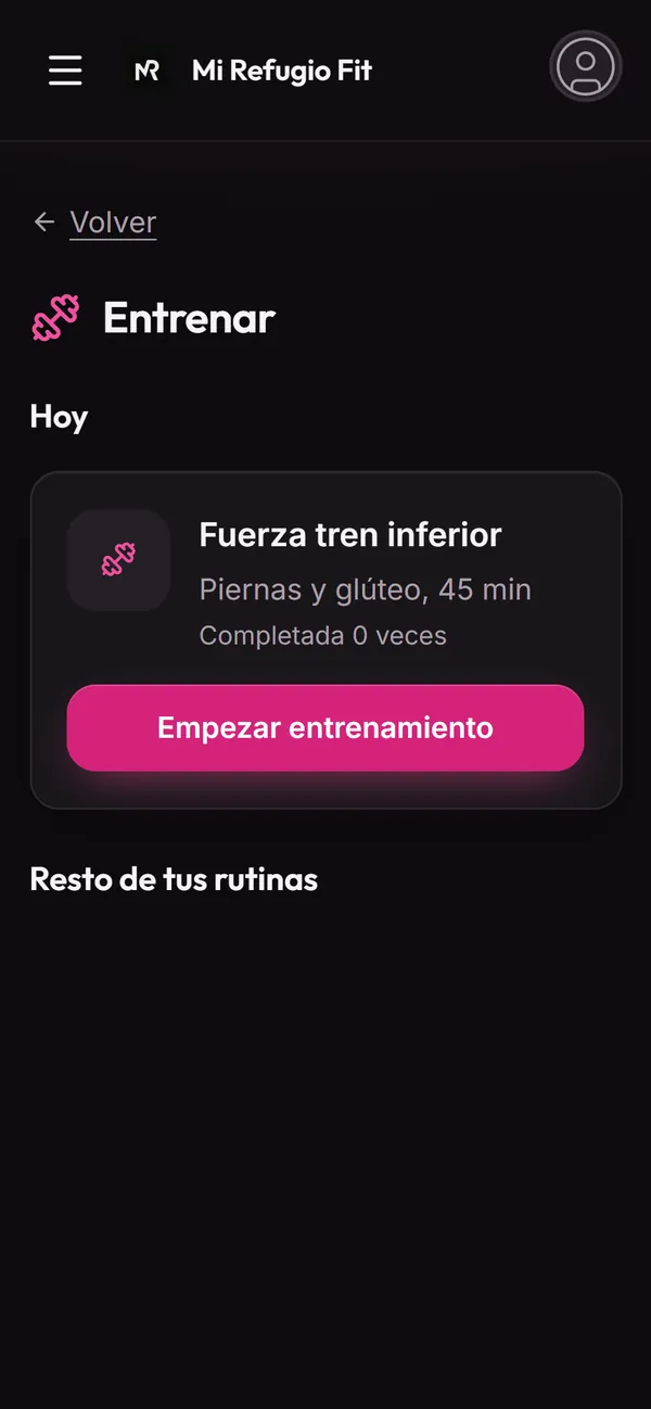 Mi Refugio Fit: Rutina del día